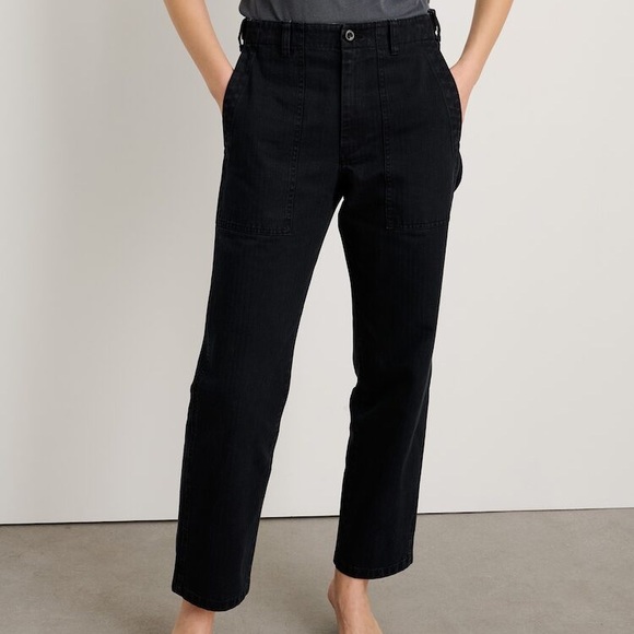 Alex Mill Neil Utility pant in herringbone black sz 2 - Picture 2 of 7